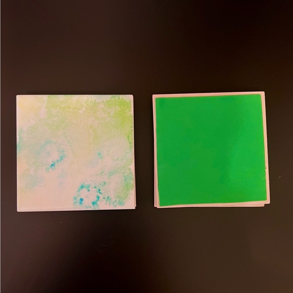 Set of 4 waterproof Ceramic Adsorbent Coasters, watercolors - Picture 2 of 4